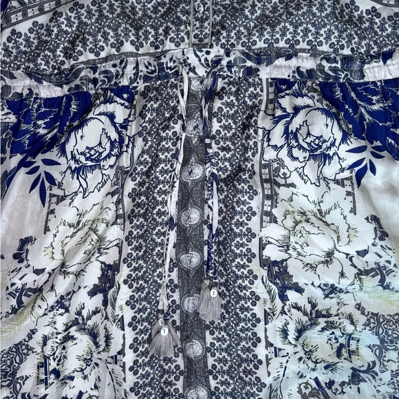 Johnny Was 100% Silk Filo Lucy MIDI Dress Size M Like new Condition - Picture 4 of 8